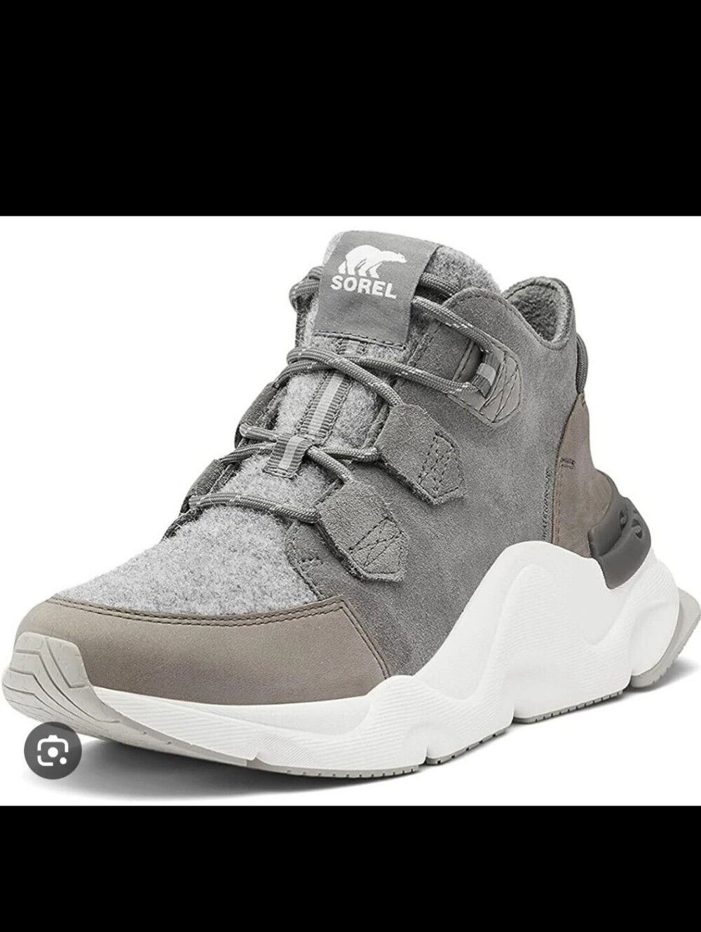 SOREL Kinetic RNEGD Caribou Waterproof Sneakers in Grey Boots, New!